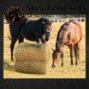 Slow Hay Feeder For Horses with 2 horses