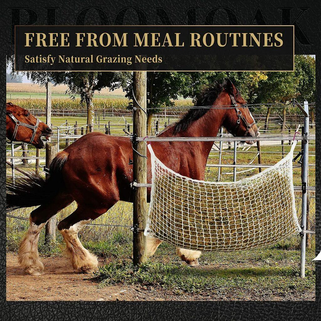 Knotless Slow Feed Hay Net Hay Bags for Horses SFN